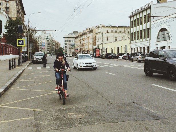 Автор на Садово-Каретной улице.