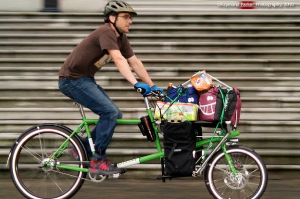 Tim Auger rides cargo