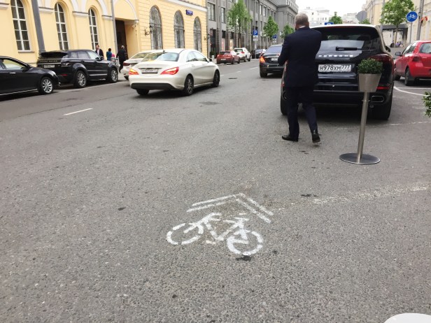 Велодорожка на Неглинной. 